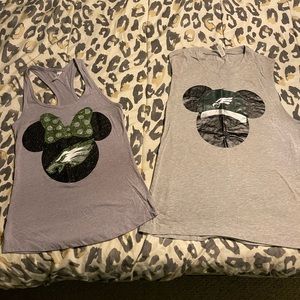 Couples matching Eagles tanks for Disney! Women’s size S Men’s size L
